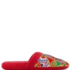 Women Dolce & Gabbana Carretto Siciliano-print Terry Slippers -Nike || Ugg || Gucci Shoes Shop 18844903 41555552 1000