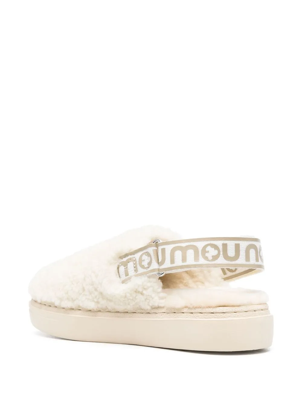 Women Mou Shearling Slingback-strap Slippers 5 Women Mou Shearling Slingback-strap Slippers - Image 3