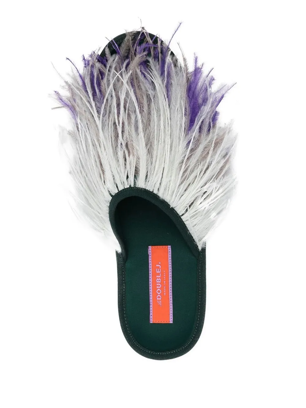 Women La DoubleJ Feather-detail Slippers 6 Women La DoubleJ Feather-detail Slippers - Image 4