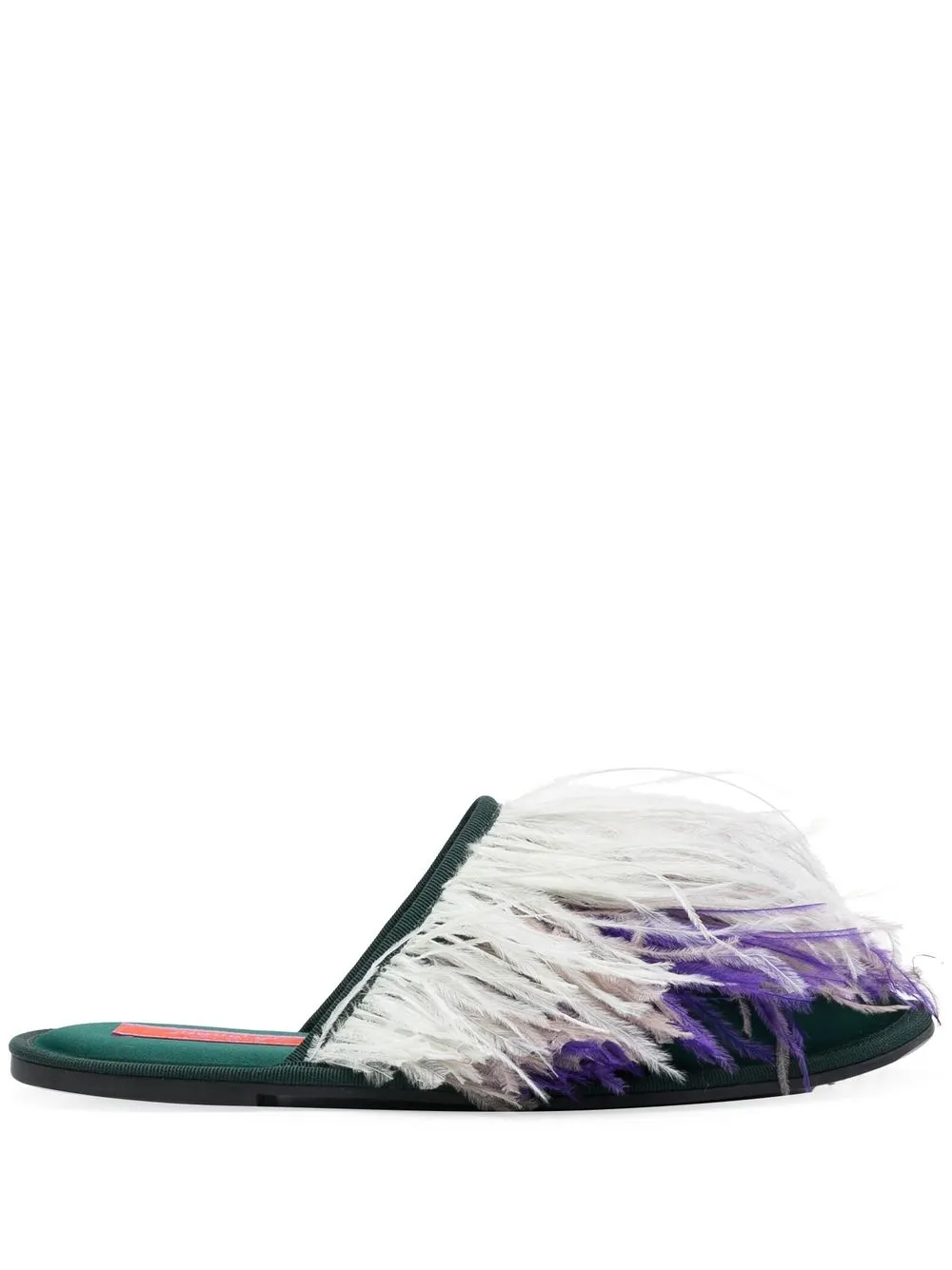 Women La DoubleJ Feather-detail Slippers 3 Women La DoubleJ Feather-detail Slippers