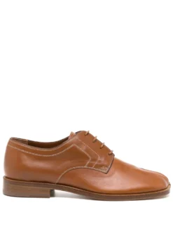 Women Maison Margiela Tabi Lace-up Leather Shoes