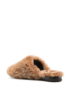 Women Dsquared2 D2 Statement Shearling Slippers -Nike || Ugg || Gucci Shoes Shop 18945354 41208117 1000
