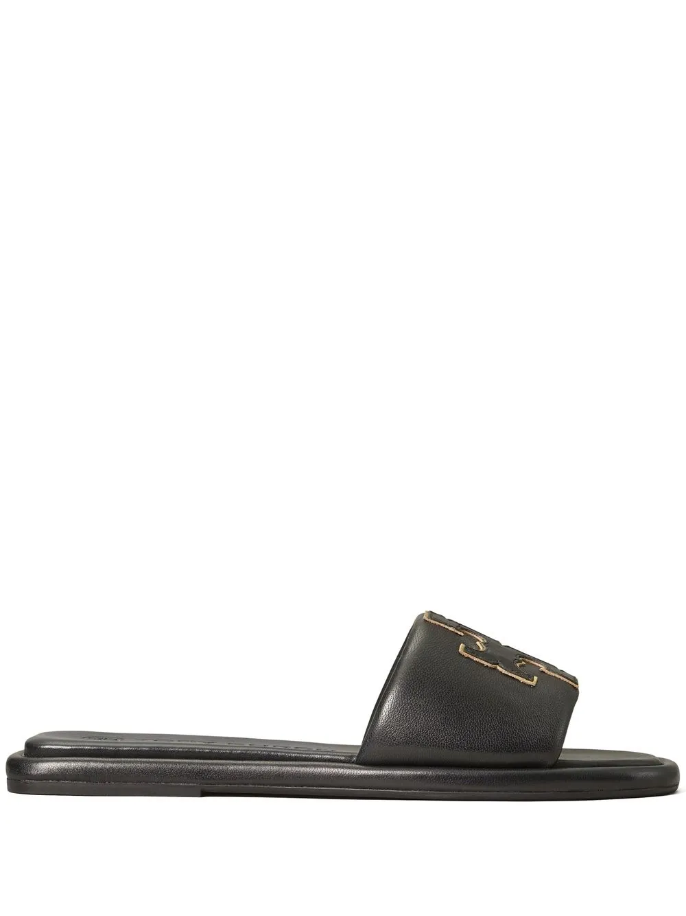 Women Tory Burch Double T Patch Slides 3 Women Tory Burch Double T Patch Slides