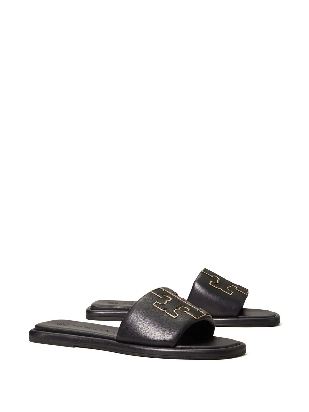 Women Tory Burch Double T Patch Slides 4 Women Tory Burch Double T Patch Slides - Image 2