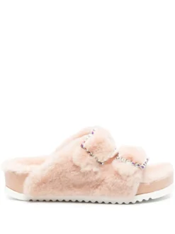 Women Le Silla Rita Buckle-embellished Slipper