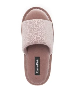 Women Calvin Klein Logo-embroidered Slippers -Nike || Ugg || Gucci Shoes Shop 19150780 43634137 1000