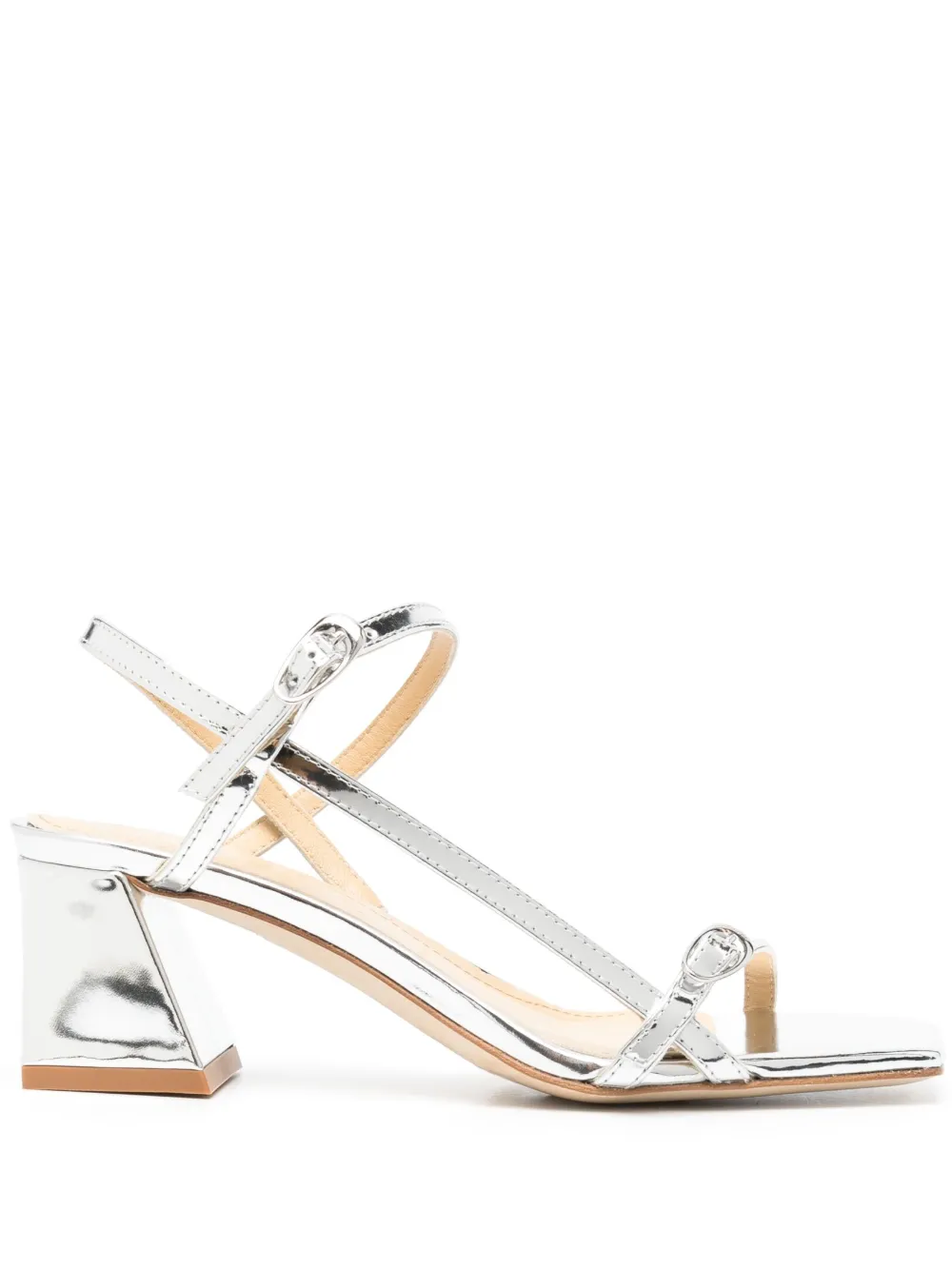 Women Aeyde Greta 55mm Metallic Sandals 3 Women Aeyde Greta 55mm Metallic Sandals