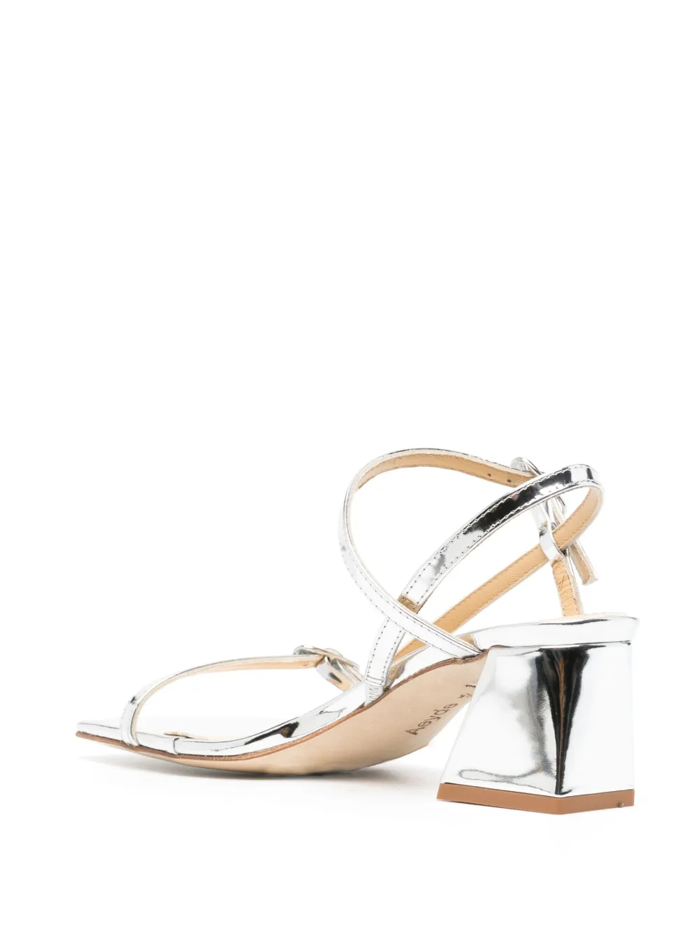 Women Aeyde Greta 55mm Metallic Sandals 5 Women Aeyde Greta 55mm Metallic Sandals - Image 3