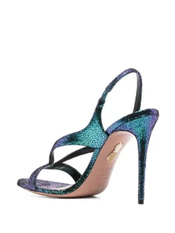 Women Aquazzura Very Izzy 105mm Metallic Sandals -Nike || Ugg || Gucci Shoes Shop 19216179 43507518 1000