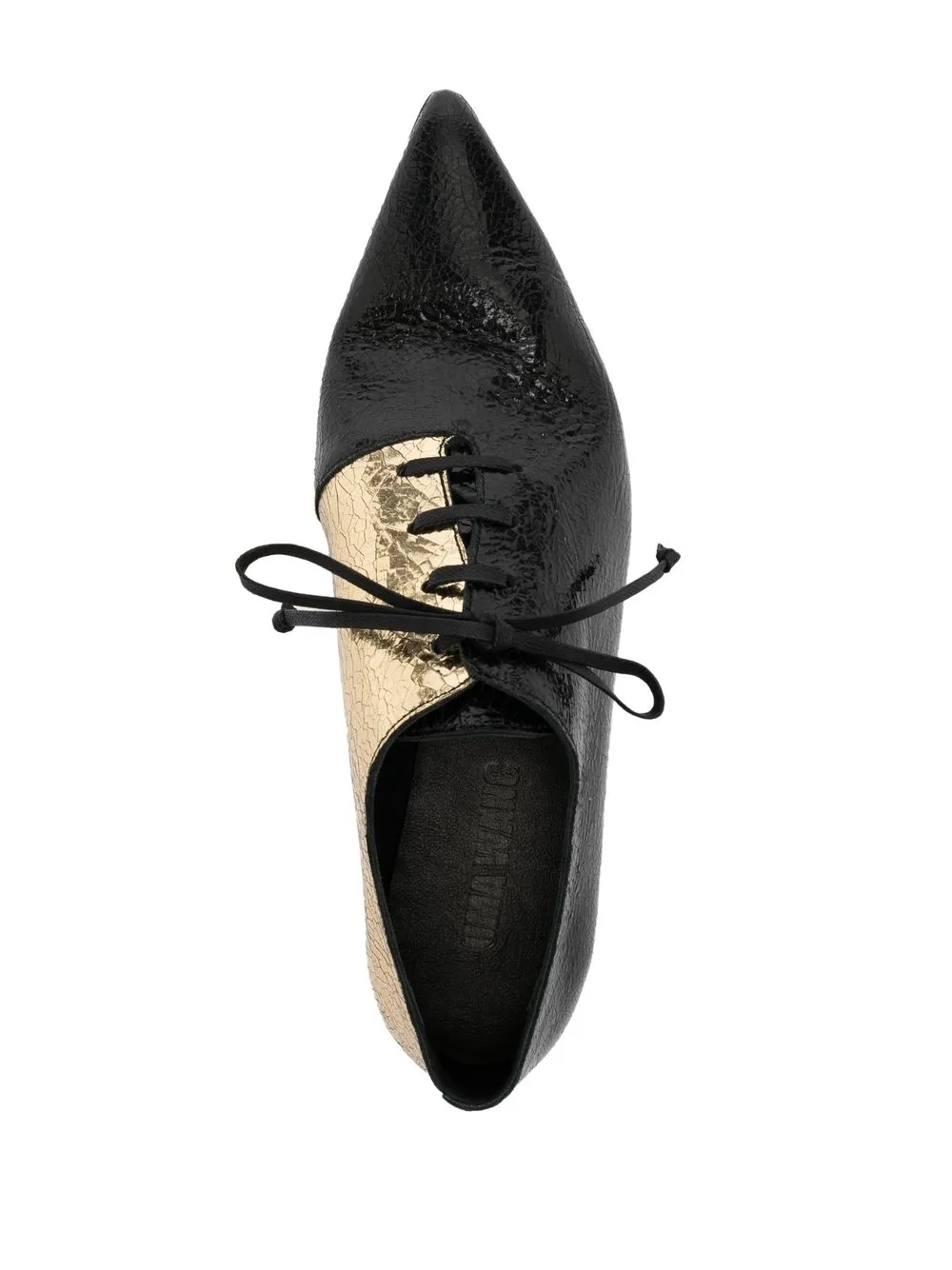 Women Uma Wang Two-tone Pointed Lace-up Shoes 6 Women Uma Wang Two-tone Pointed Lace-up Shoes - Image 4