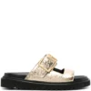 Women Zadig&Voltaire Cecilia Alpha Crinkled-finish Slides -Nike || Ugg || Gucci Shoes Shop 19308640 45316914 1000