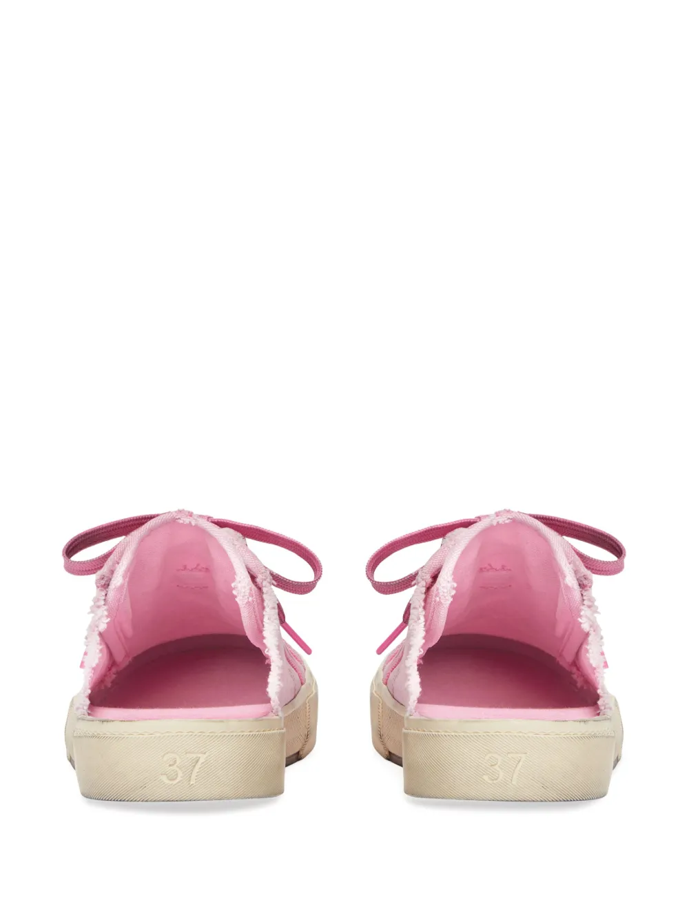 Women Balenciaga Paris Distressed Canvas Mules 5 Women Balenciaga Paris Distressed Canvas Mules - Image 3