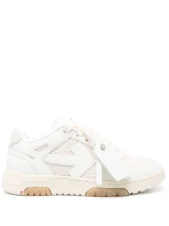Women Off-White Slim Out Of Office Mesh Sneakers