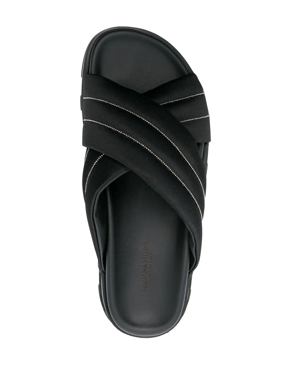 Women Fabiana Filippi Quilted Crossover-strap Slides 6 Women Fabiana Filippi Quilted Crossover-strap Slides - Image 4