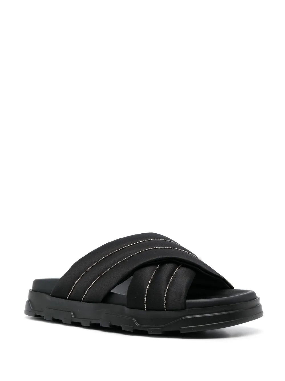 Women Fabiana Filippi Quilted Crossover-strap Slides 4 Women Fabiana Filippi Quilted Crossover-strap Slides - Image 2