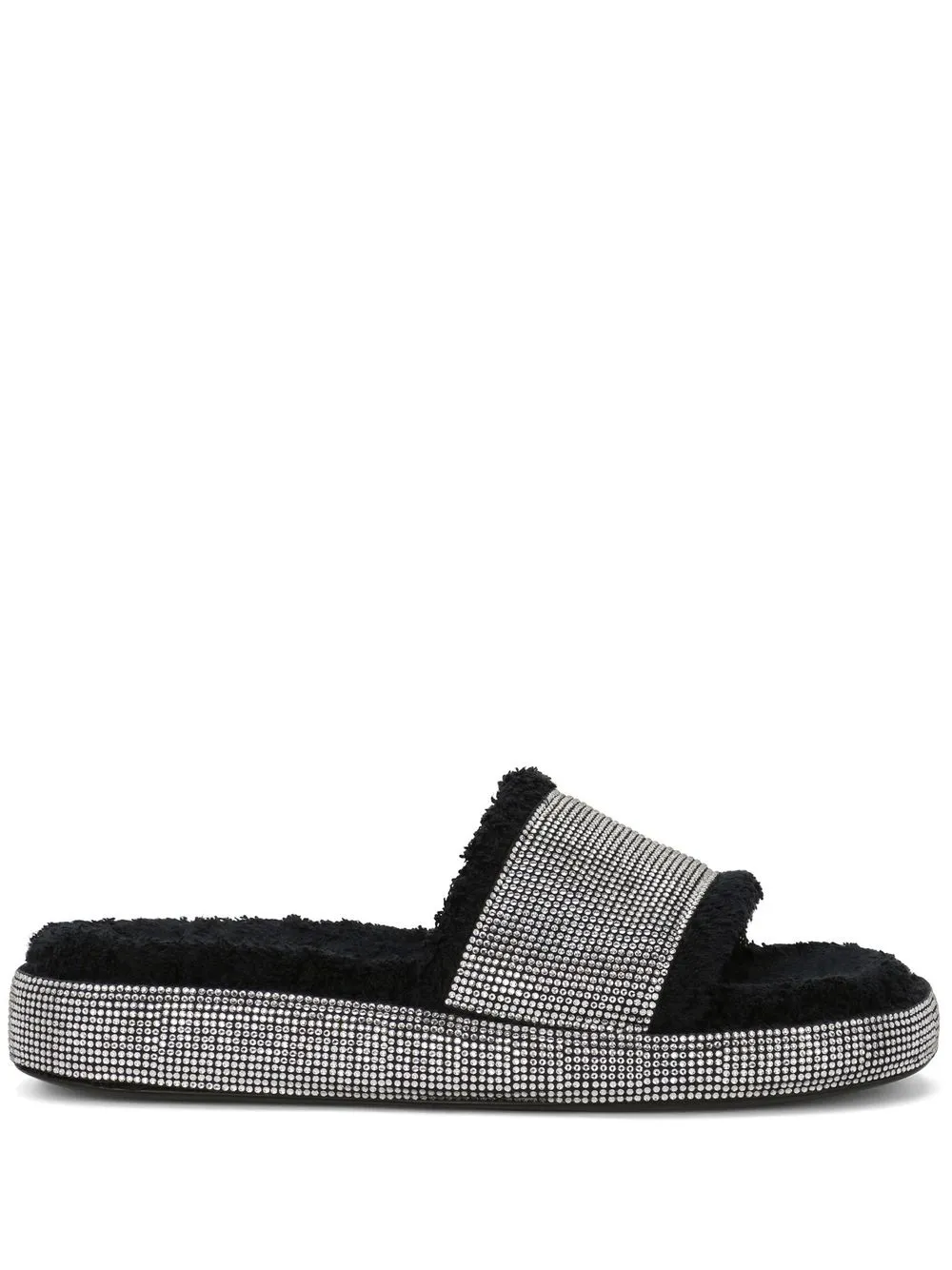 Women Dolce & Gabbana Crystal-embellished Design Slippers 3 Women Dolce & Gabbana Crystal-embellished Design Slippers