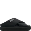 Women GANNI Crossover-strap Flat Sandals