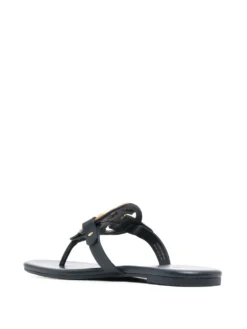 Women Tory Burch Logo-plaque Open-toe Slides -Nike || Ugg || Gucci Shoes Shop 19447453 43279623 1000