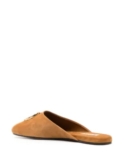 Women Bally Gylon Logo-plaque Leather Slippers -Nike || Ugg || Gucci Shoes Shop 19456432 45332204 1000