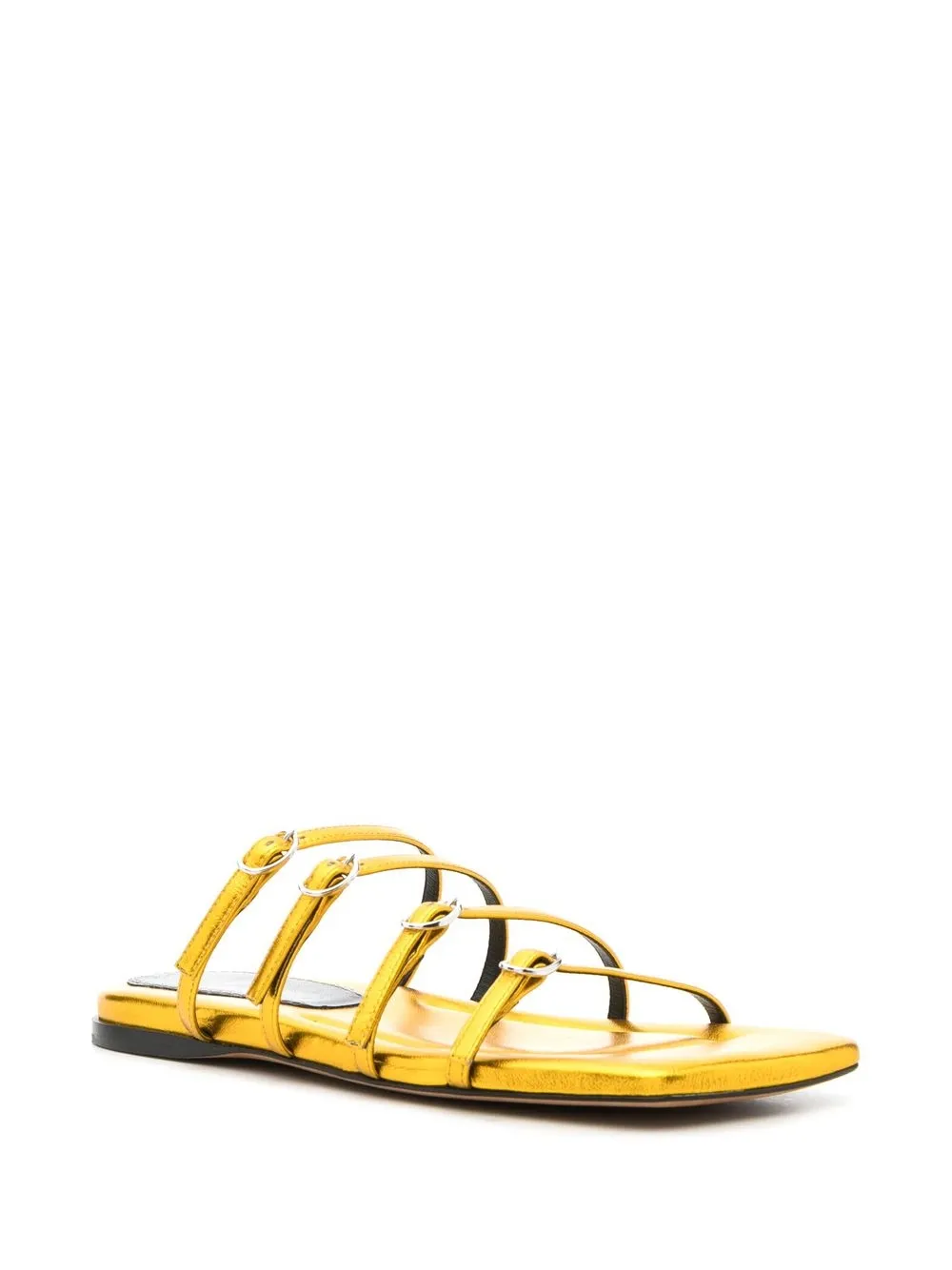 Women Proenza Schouler Metallic Buckle-detail Slides 4 Women Proenza Schouler Metallic Buckle-detail Slides - Image 2