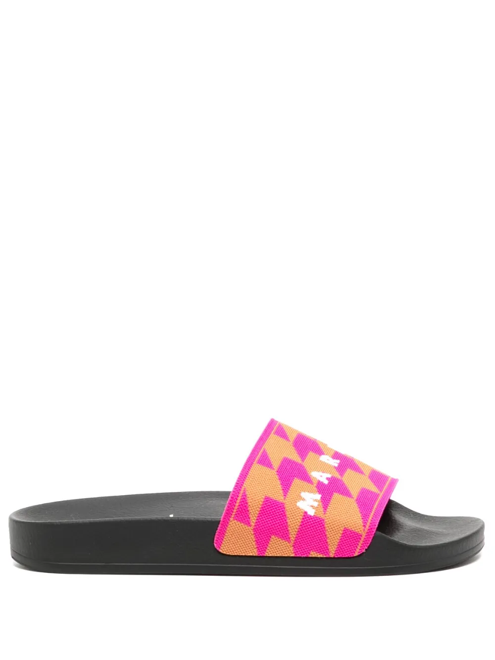Women Marni Logo-jacquard Pool Slides 3 Women Marni Logo-jacquard Pool Slides