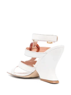 Women Alberta Ferretti 105mm Strap-detail Leather Sandals -Nike || Ugg || Gucci Shoes Shop 19534973 45197846 1000