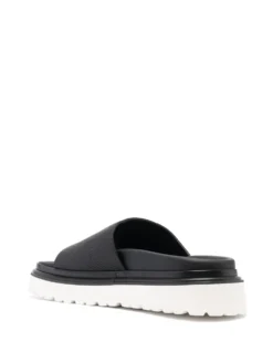 Women Woolrich Debossed-logo Grained-leather Slides -Nike || Ugg || Gucci Shoes Shop 19559900 44966886 1000