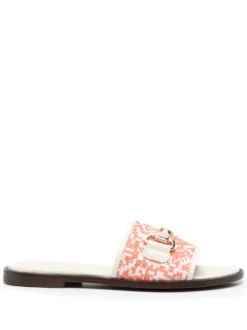 Women Doucal's Embroidered-design Slides