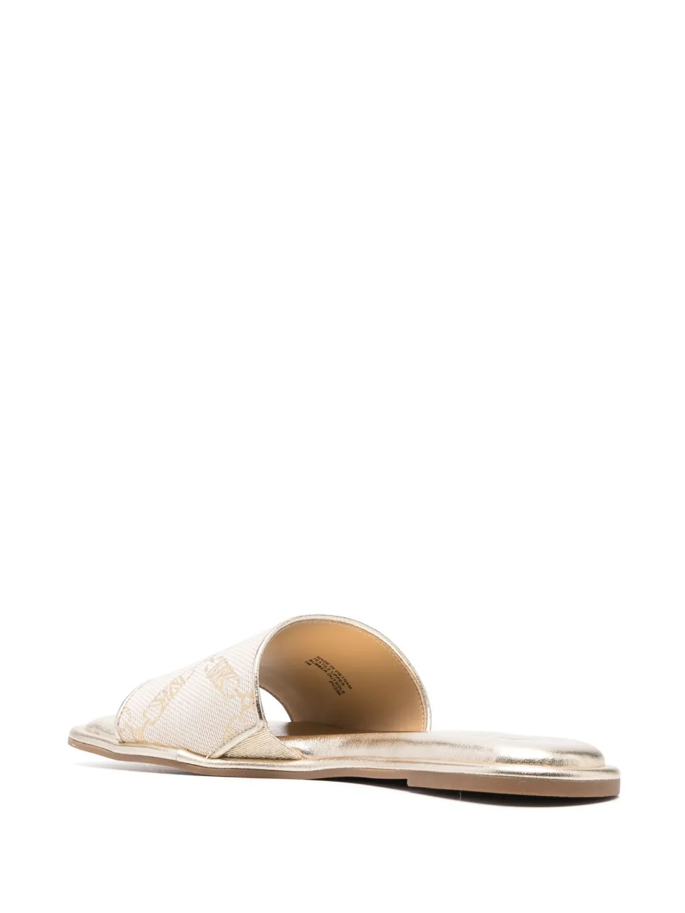 Women Michael Michael Kors Hayworth Leather Slides 5 Women Michael Michael Kors Hayworth Leather Slides - Image 3