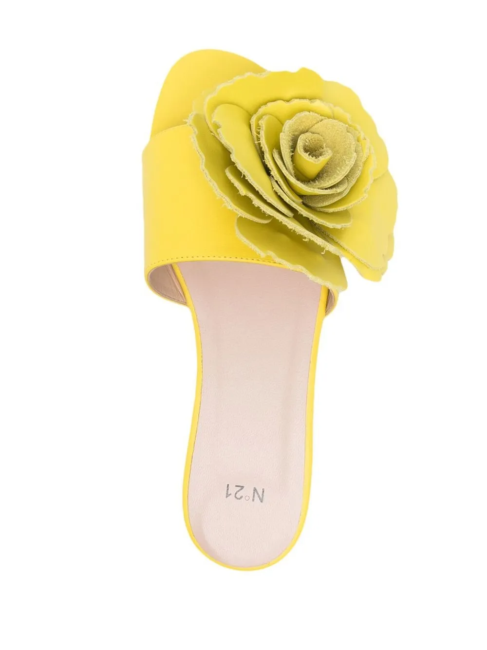 Women Nº21 Floral-appliqué Flat Sandals 6 Women Nº21 Floral-appliqué Flat Sandals - Image 4