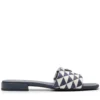 Women Prada Geometric Logo-plaque Slides -Nike || Ugg || Gucci Shoes Shop 19769183 44254498 1000