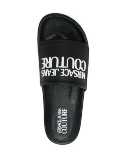 Women Versace Jeans Couture Logo-print Slides -Nike || Ugg || Gucci Shoes Shop 19772240 44415909 1000