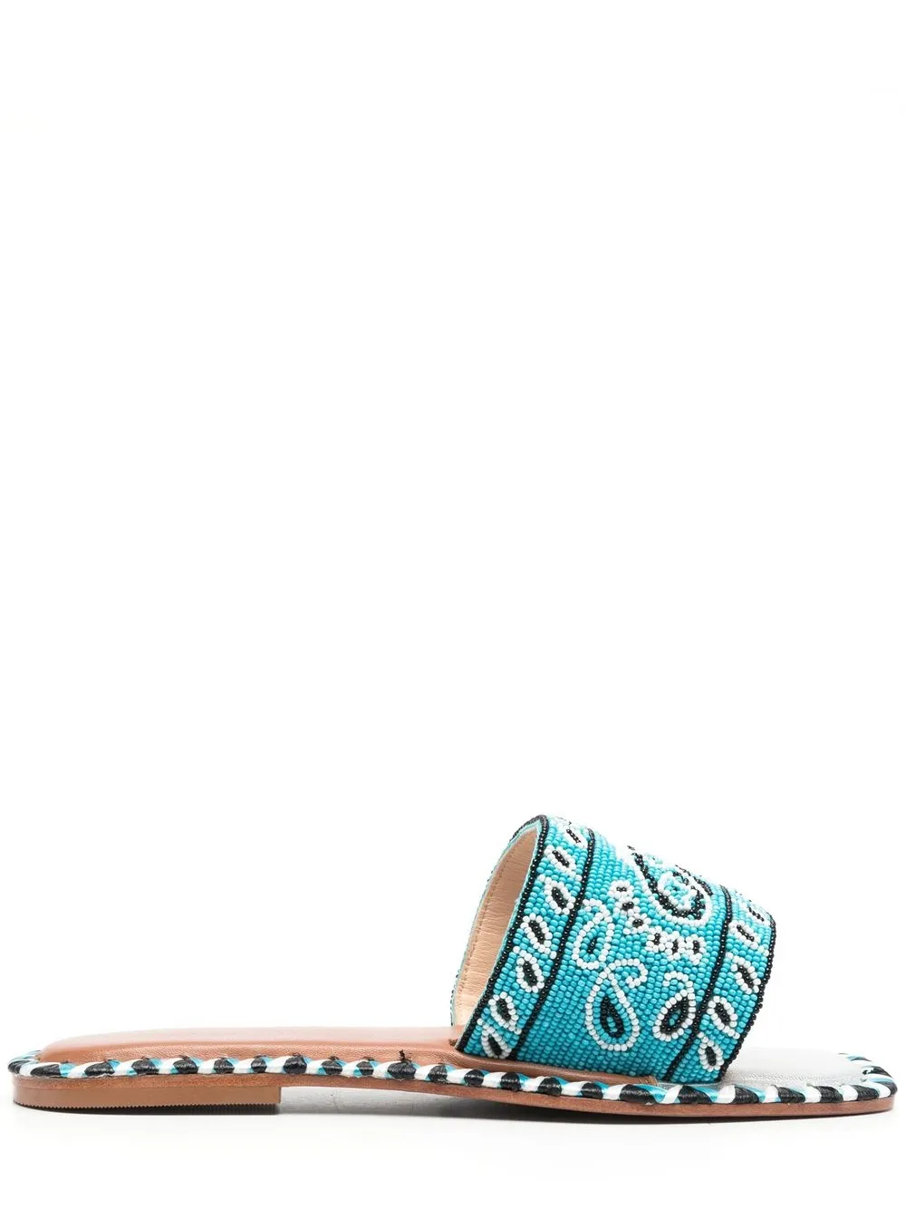 Women DE SIENA SHOES Bandana-motif Slip-on Sandals 3 Women DE SIENA SHOES Bandana-motif Slip-on Sandals