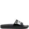Women Moschino Logo-strap Pool Slides -Nike || Ugg || Gucci Shoes Shop 19790866 44390961 1000