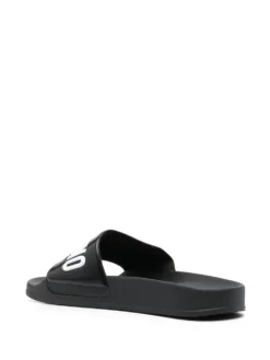 Women Moschino Logo-strap Pool Slides -Nike || Ugg || Gucci Shoes Shop 19790866 44390968 1000