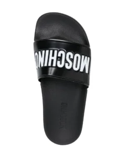 Women Moschino Logo-strap Pool Slides -Nike || Ugg || Gucci Shoes Shop 19790866 44390974 1000