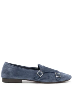Women Henderson Baracco Buckle Detail Suede Slippers