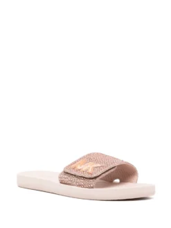 Women Michael Kors Logo-embossed Crystal-embellished Sandals -Nike || Ugg || Gucci Shoes Shop 19871815 50418536 1000