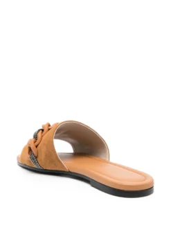 Women Fabiana Filippi 15mm Open-toe Suede Slides -Nike || Ugg || Gucci Shoes Shop 19934857 44861376 1000