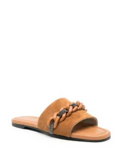 Women Fabiana Filippi 15mm Open-toe Suede Slides -Nike || Ugg || Gucci Shoes Shop 19934857 44861377 1000