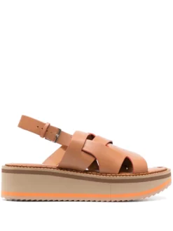 Women Clergerie Franka Longan Leather Sandals