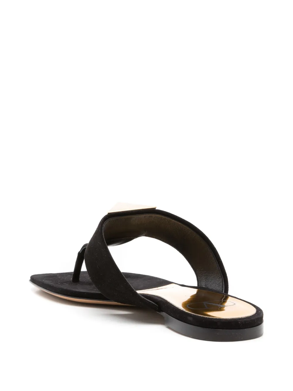 Women Valentino Garavani Leather Flip-flop Sandals 5 Women Valentino Garavani Leather Flip-flop Sandals - Image 3