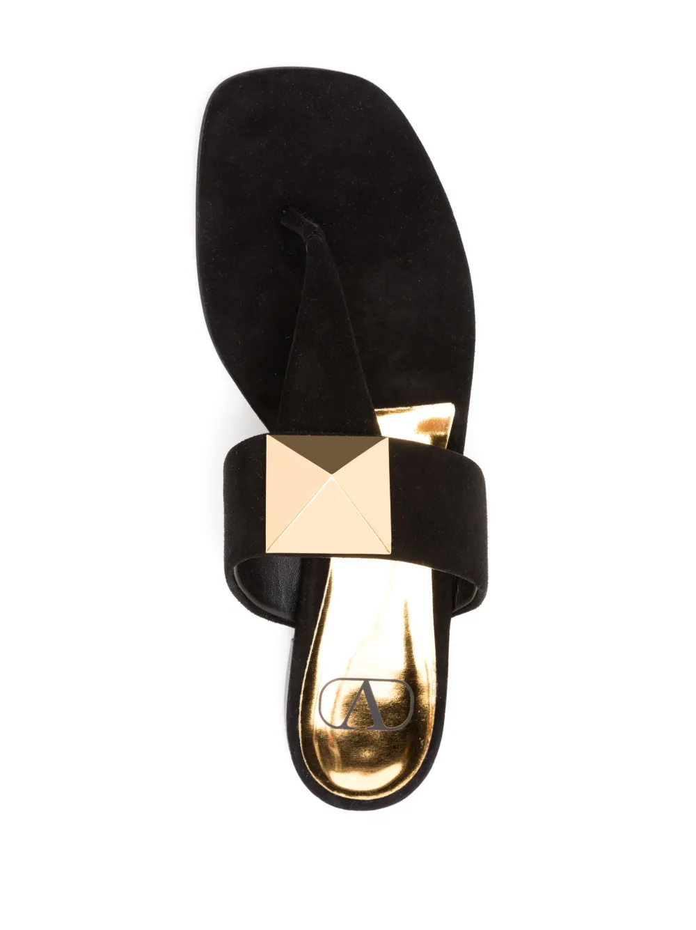 Women Valentino Garavani Leather Flip-flop Sandals 6 Women Valentino Garavani Leather Flip-flop Sandals - Image 4