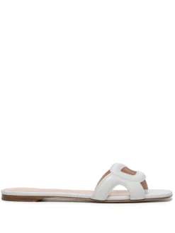 Women Rupert Sanderson Signature-shape Strap Slides
