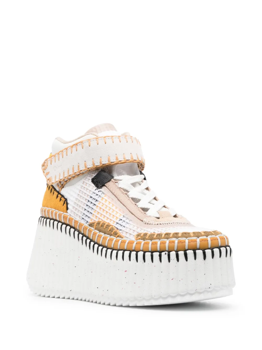 Women Chloé Nama Platform-wedge Sneakers 4 Women Chloé Nama Platform-wedge Sneakers - Image 2