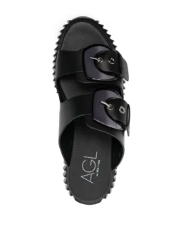 Women AGL Agatha Double-buckle Slippers -Nike || Ugg || Gucci Shoes Shop 20026674 45047941 1000