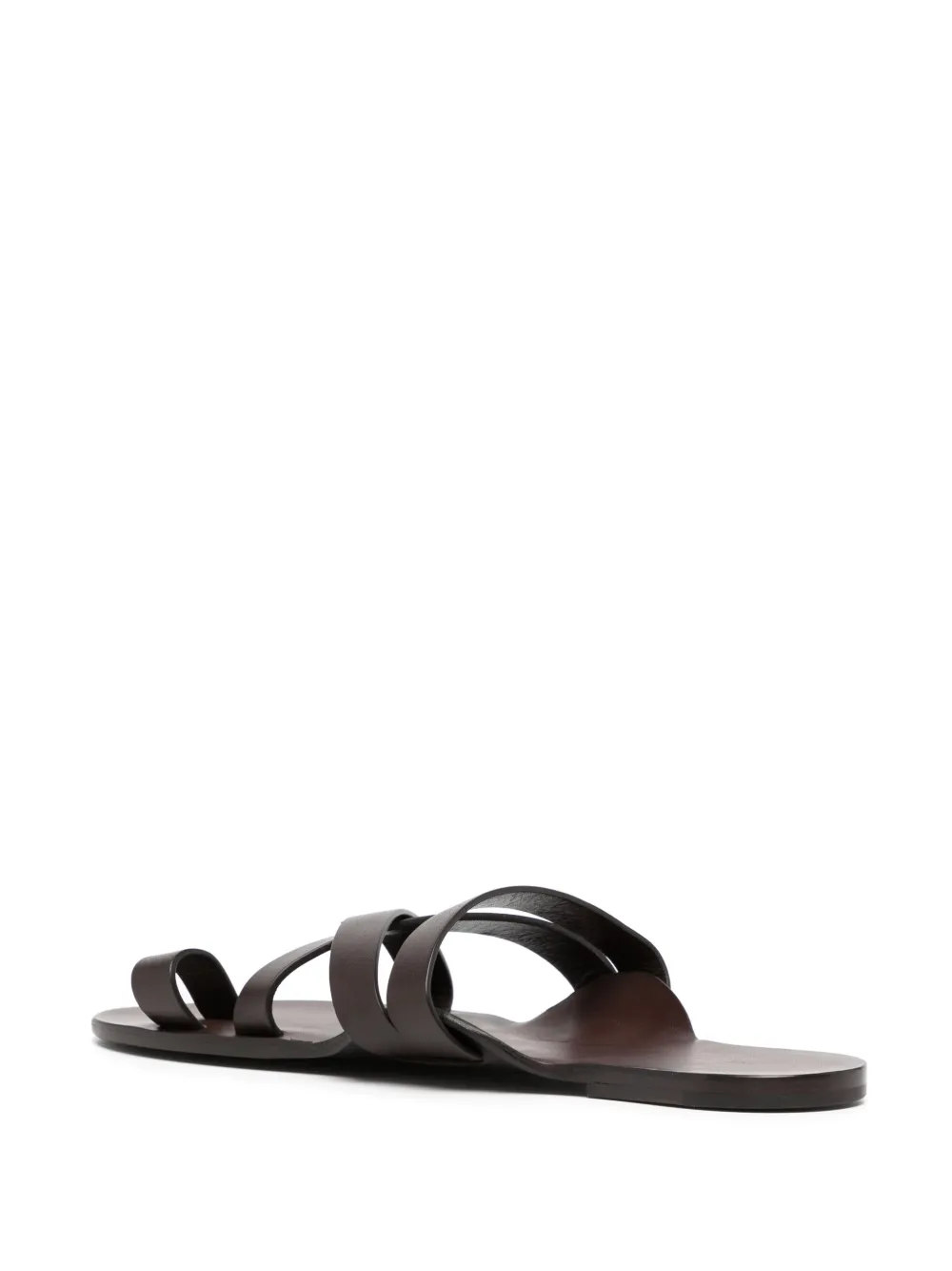 Women The Row Flat Leather Slides 5 Women The Row Flat Leather Slides - Image 3