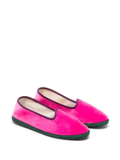 Women AZ FACTORY Contrasting-trim Velvet Slippers -Nike || Ugg || Gucci Shoes Shop 20067040 45435129 1000