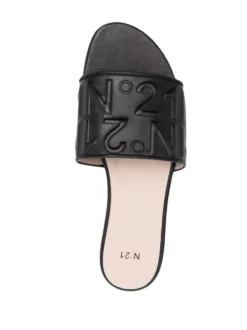 Women Nº21 Logo-embossed Leather Slides -Nike || Ugg || Gucci Shoes Shop 20069440 45251791 1000