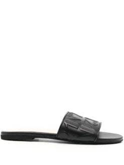 Women Nº21 Logo-embossed Leather Slides